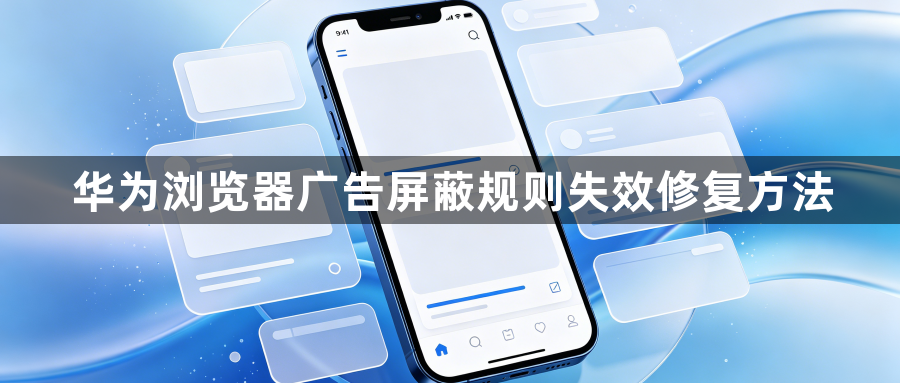 华为浏览器广告屏蔽规则失效修复方法1