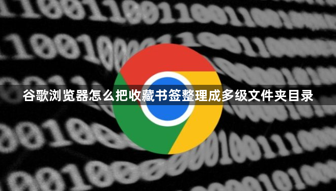 谷歌浏览器怎么把收藏书签整理成多级文件夹目录1
