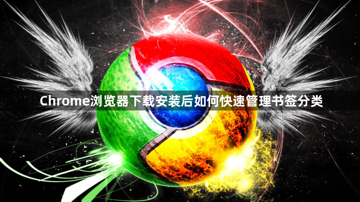 Chrome浏览器下载安装后如何快速管理书签分类1