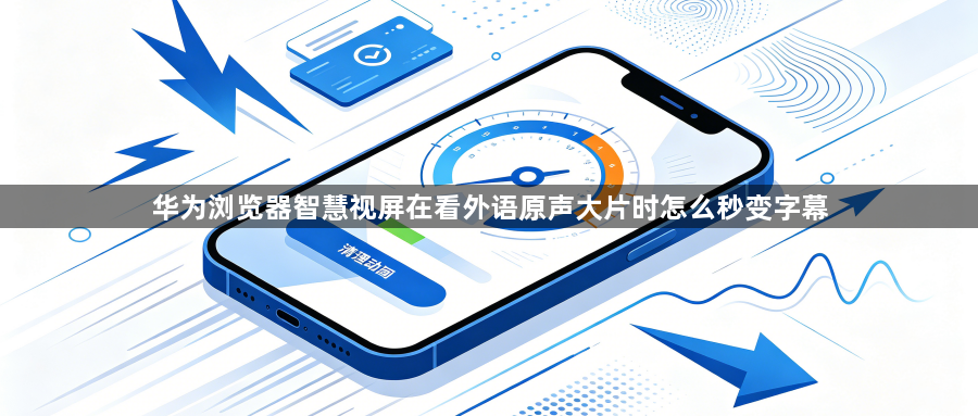 华为浏览器智慧视屏在看外语原声大片时怎么秒变字幕1