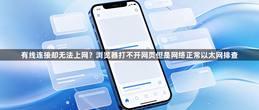 有线连接却无法上网?浏览器打不开网页但是网络正常以太网排查1