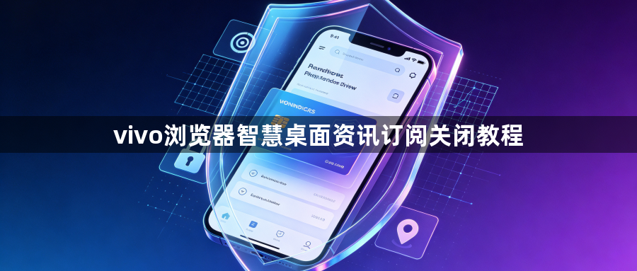 vivo浏览器智慧桌面资讯订阅关闭教程1