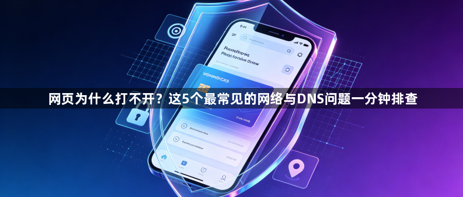网页为什么打不开?这5个最常见的网络与DNS问题一分钟排查1
