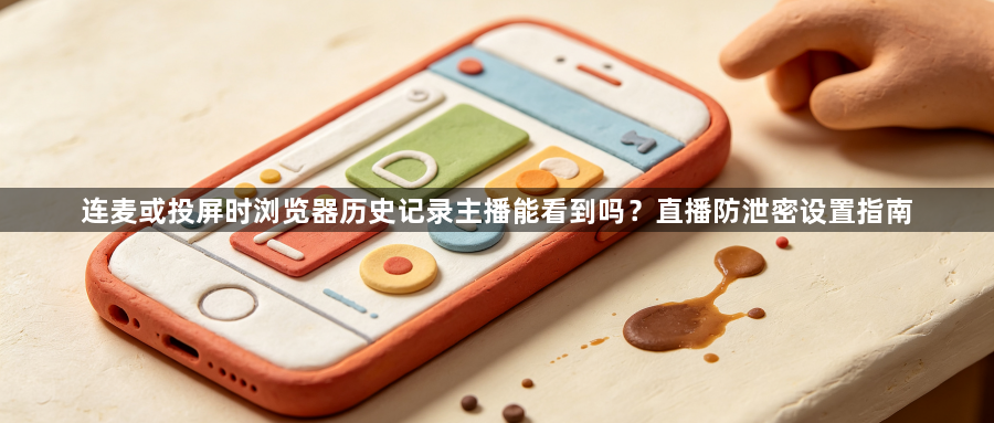 连麦或投屏时浏览器历史记录主播能看到吗?直播防泄密设置指南1