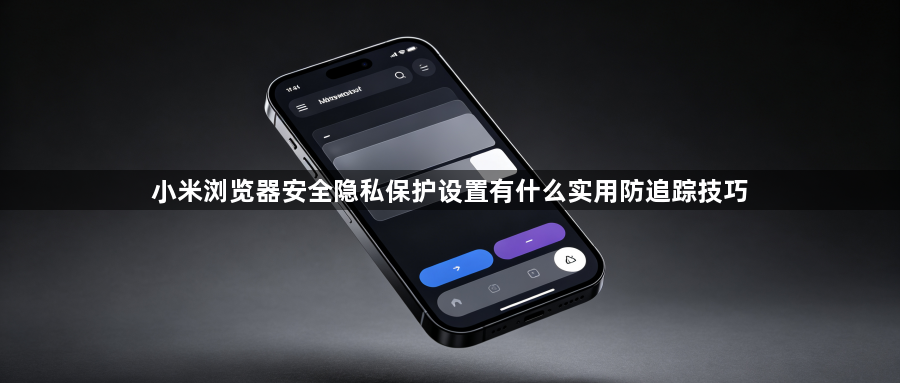 小米浏览器安全隐私保护设置有什么实用防追踪技巧1