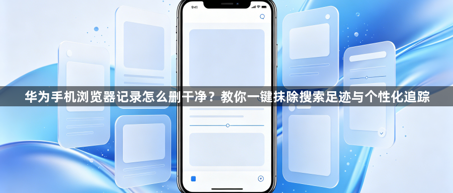 华为手机浏览器记录怎么删干净？教你一键抹除搜索足迹与个性化追踪1