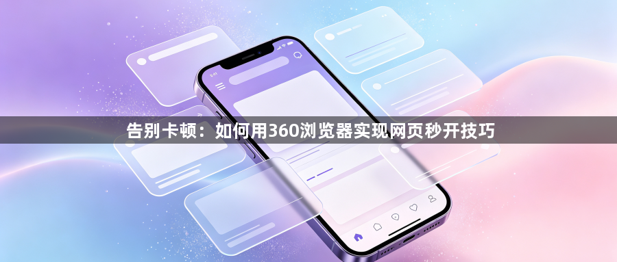 告别卡顿:如何用360浏览器实现网页秒开技巧1