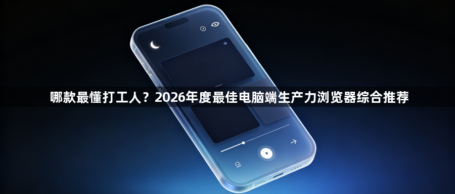 哪款最懂打工人？2026年度最佳电脑端生产力浏览器综合推荐1