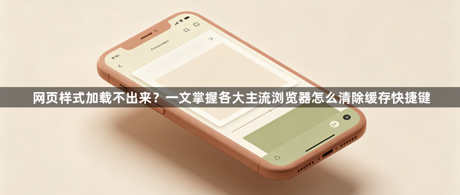 网页样式加载不出来?一文掌握各大主流浏览器怎么清除缓存快捷键1