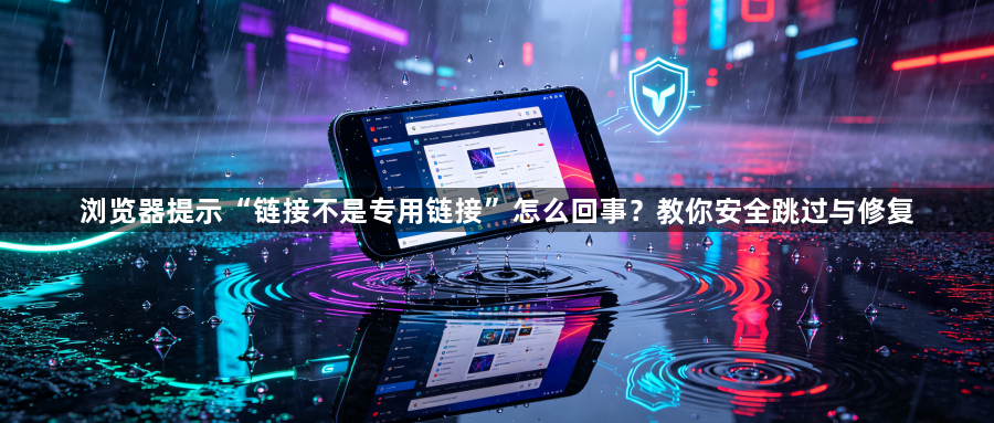 浏览器提示“链接不是专用链接”怎么回事?教你安全跳过与修复1