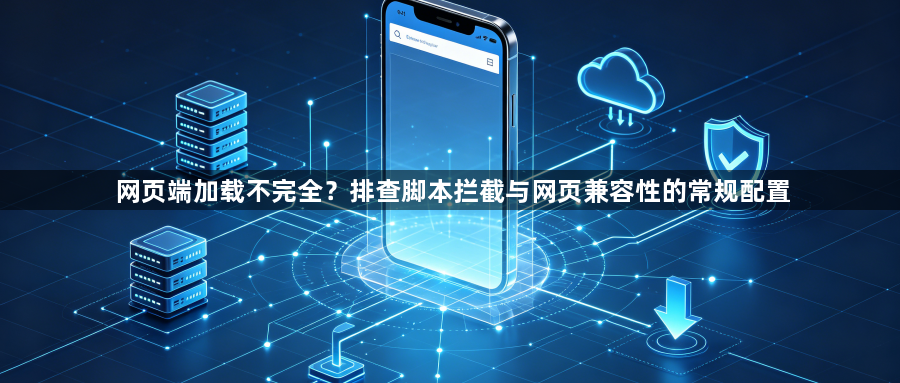 网页端加载不完全？排查脚本拦截与网页兼容性的常规配置1