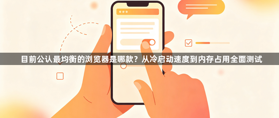 目前公认最均衡的浏览器是哪款？从冷启动速度到内存占用全面测试1