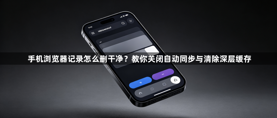 手机浏览器记录怎么删干净？教你关闭自动同步与清除深层缓存1