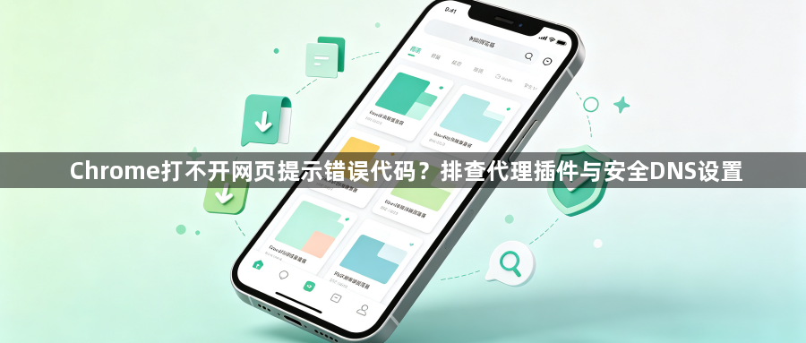 Chrome打不开网页提示错误代码？排查代理插件与安全DNS设置1