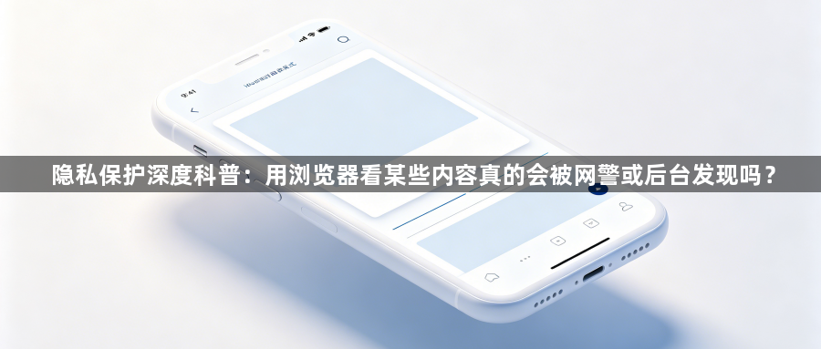隐私保护深度科普：用浏览器看某些内容真的会被网警或后台发现吗？1
