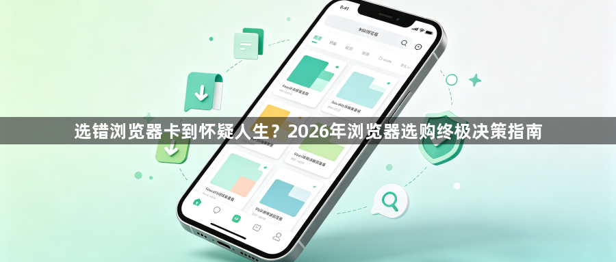 选错浏览器卡到怀疑人生？2026年浏览器选购终极决策指南1