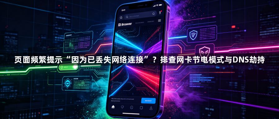 页面频繁提示“因为已丢失网络连接”？排查网卡节电模式与DNS劫持1