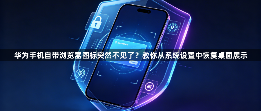 华为手机自带浏览器图标突然不见了？教你从系统设置中恢复桌面展示1