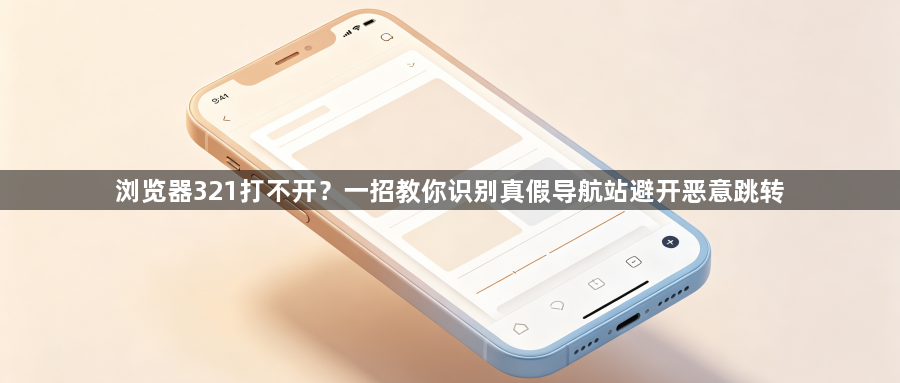 浏览器321打不开？一招教你识别真假导航站避开恶意跳转1